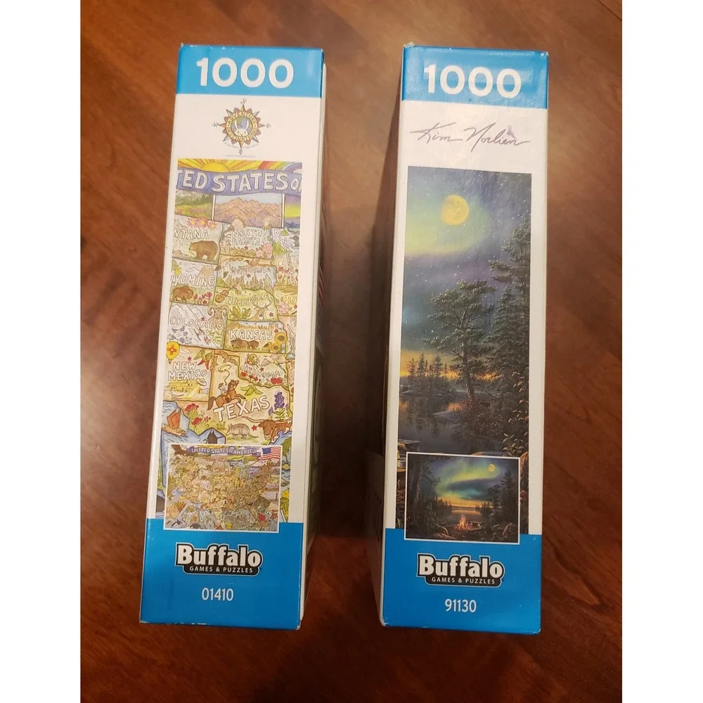 Buffalo Games Kim McAlindin 1000 Piece Jigsaw Puzzles Set of 2‎
